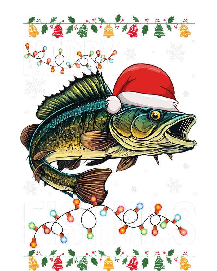 Merry Fishmas Funny Fishing Christmas Pajama Fishers T-Shirt