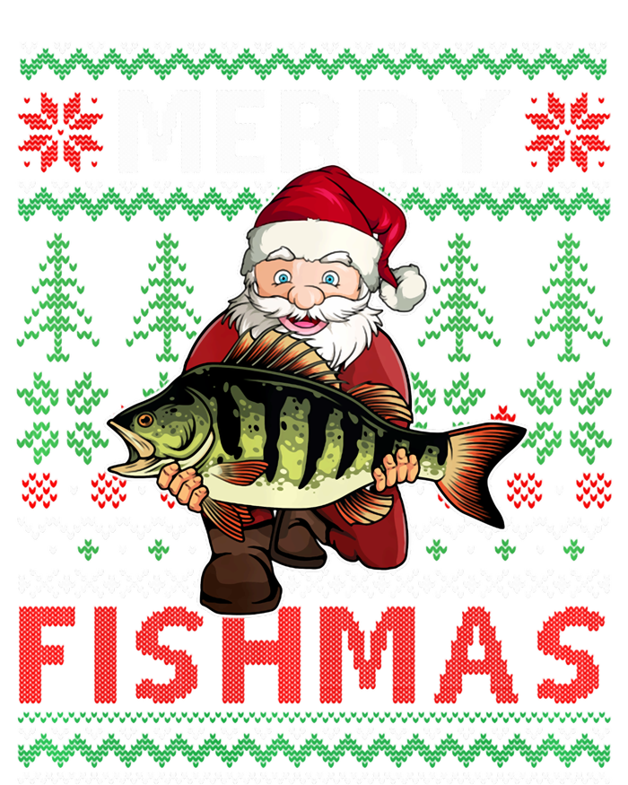 Merry Fishmas Santa Fishing Fishers Ugly Christmas Sweater T-Shirt