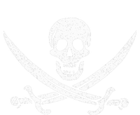 Jolly Roger Pirate Flag Calico Jack Halloween Costume T-Shirt