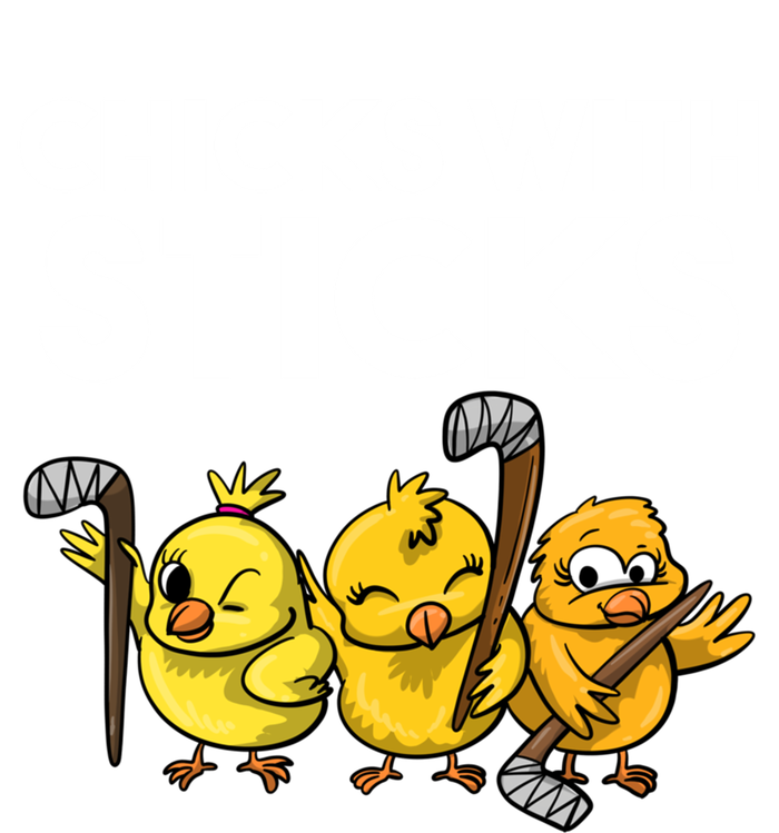 Funny Chicks With Sticks Hockey Gift Team Sports Great Gift Canvas