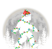 Bigfoot Santa Christmas Tree Lights Funny Xmas Sasquatch Tall Sweatshirt