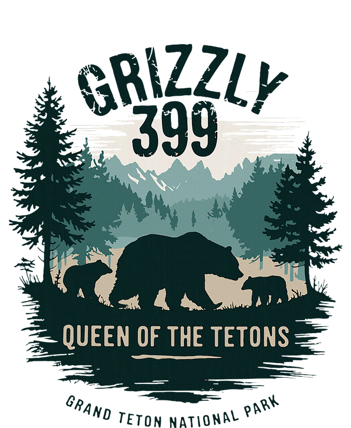 Queen Of The Tetons Grizzly 399 Bear Lovers National Park T-Shirt