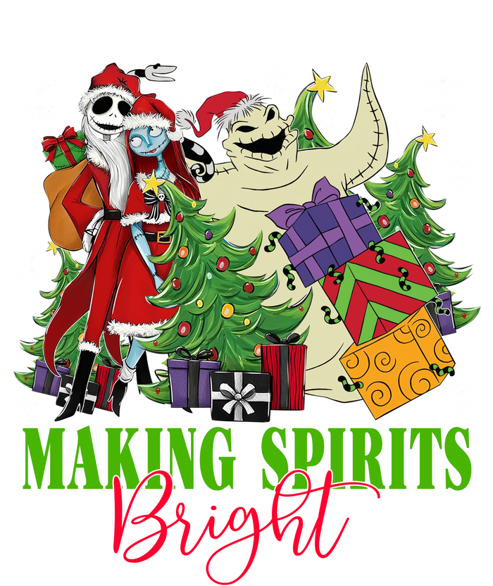 Making Spirits Bright Christmas Jack And Sally Oogie Boogie Tank Top