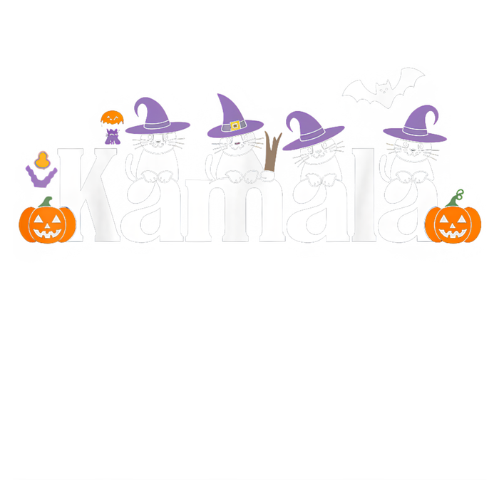 Kamala Harris Cat Lettering Funny Halloween Kamala Cat T-Shirt