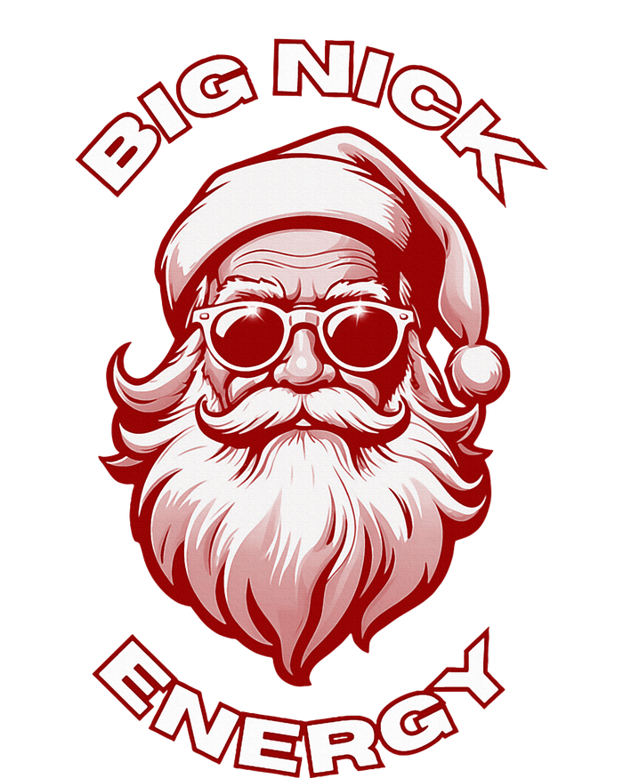 Big Nick Energy Funny Santa Christmas Women's V-Neck T-Shirt