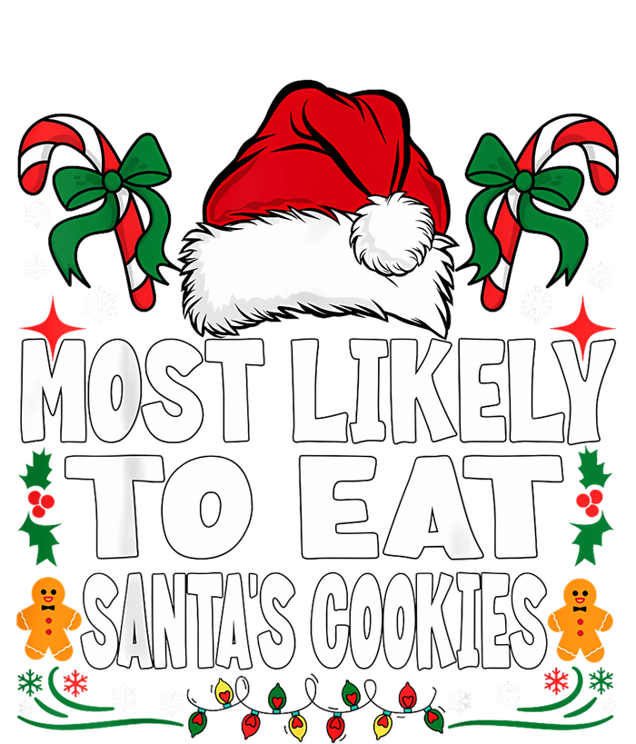 Most Likely To Eat Santa’S Cookies Family Christmas Tie-Dye Long Sleeve Shirt