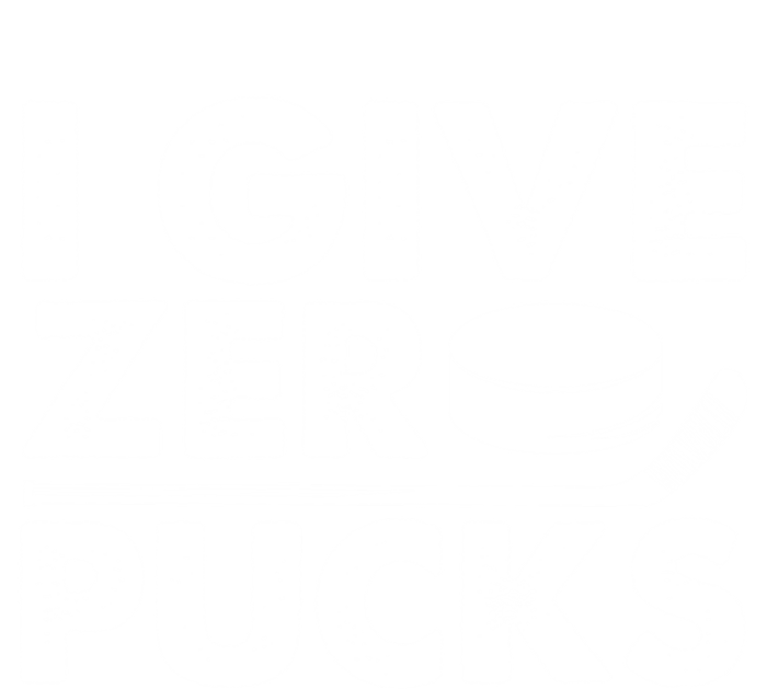 Funny I Give Zero Pucks Ice Hockey Players Sarcastic Pun Meaningful Gift Softstyle Adult Sport Polo