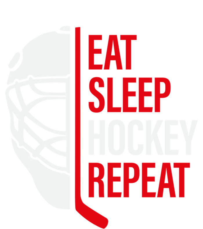 Funny Vintage Hockey Quote Eat Sleep Hockey Repeat Gift Canvas