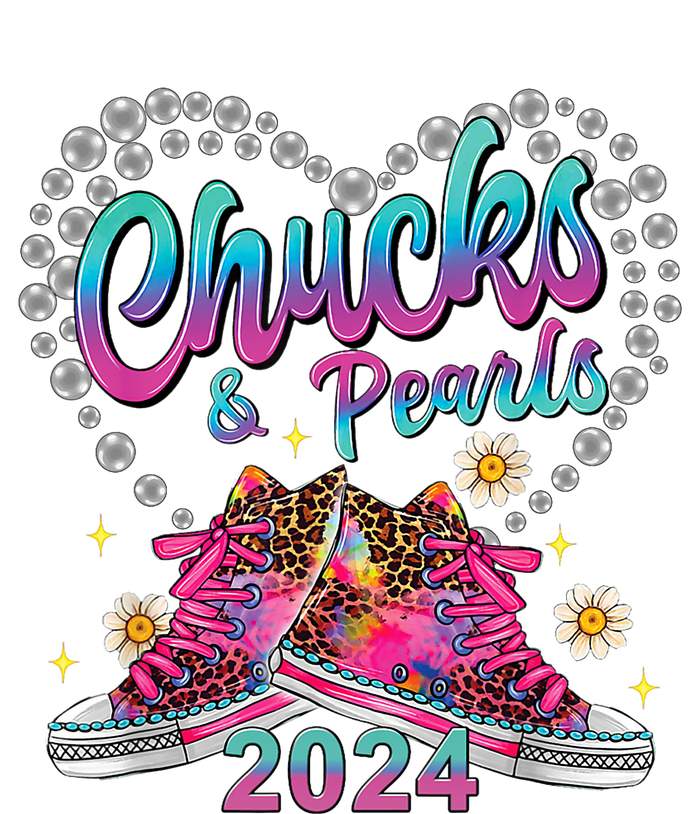 Chucks And Pearls Kamala Harris 2024 For President 47 Women's T-Shirt