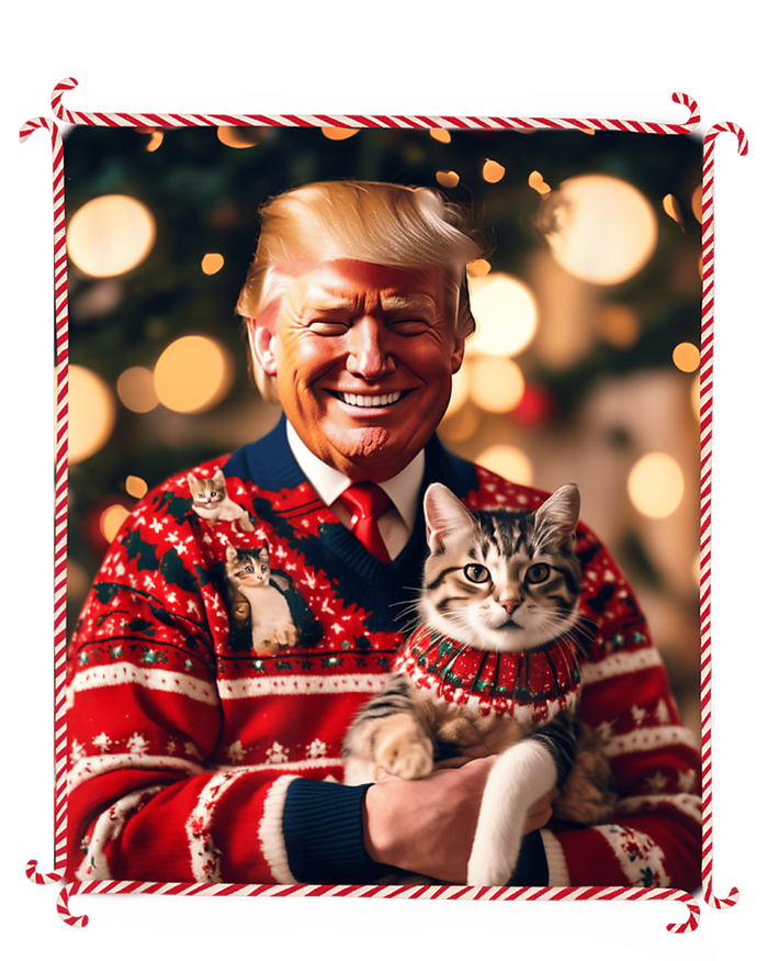 Funny Trump Christmas Sweater For Cat Lovers Sweatshirt