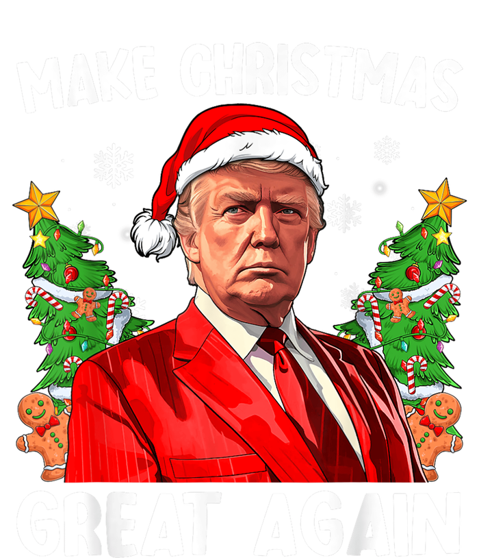 Make Christmas Great Again Funny Santa Trump 2024 T-Shirt