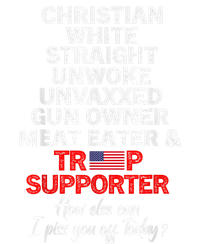 Trump Supporter Christian White Straight Unwoke Unvaxxed T-Shirt