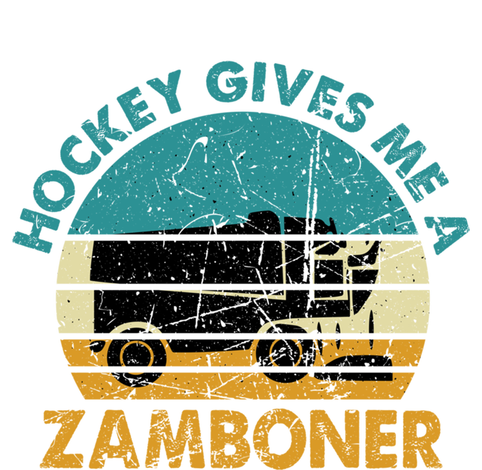 Hockey Gives Me A Zamboner Funny Hockey Retro Vintage Gift T-Shirt