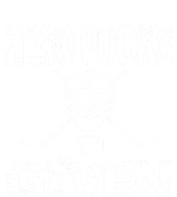 Hockey Goalie Funny Quote Wht Zero Pucks Given Goalie Gift Women's Racerback Tank