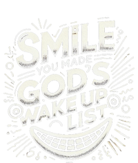 Smile You Made Gods Wake Up List Christian Jesus Cropped Pullover Crew