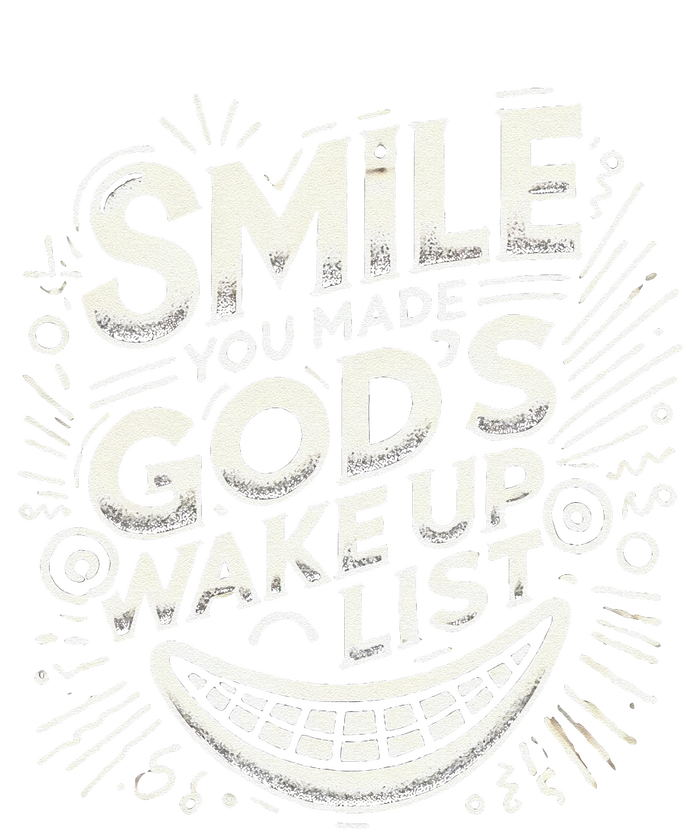 Smile You Made Gods Wake Up List Christian Jesus Cropped Pullover Crew