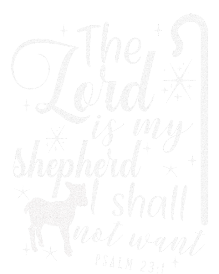 The Lord Is My Shepherd I Shall Not Want Retro Bibe Verse Women's Fleece Hoodie