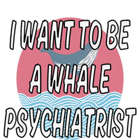 I Want To Be A Whale Psychiatrist Funny Trump 16 in Basic Backpack