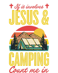 If It Involves Jesus And Camping Count Me In Tie-Dye Long Sleeve Shirt