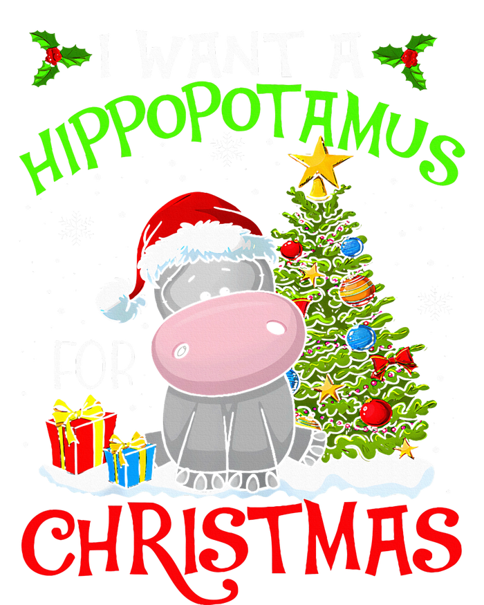 I Want A Hippopotamus For Christmas Xmas Hippo Yupoong Adult 5-Panel Trucker Hat