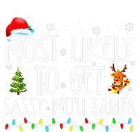 Most Likely To Get Sassy With Santa Toddler Zip Fleece Hoodie