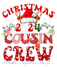 Cousin Crew Xmas Lights Santa Hat Christmas 2024 Pajamas Gift T-Shirt