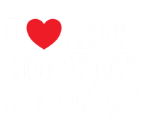 I Heart Hot Hockey Moms Funny I Love Moms Gift Women's Tri-Blend 3/4-Sleeve Raglan Shirt