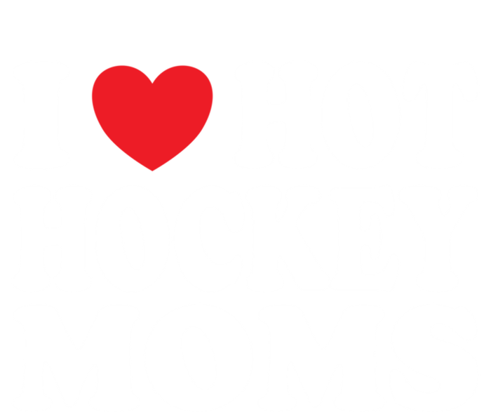 I Heart Hot Hockey Moms Funny I Love Moms Gift Women's Tri-Blend 3/4-Sleeve Raglan Shirt