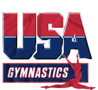 Gymnastics 2024 Us Flag Patriotic American Sports Fan Usa T-Shirt