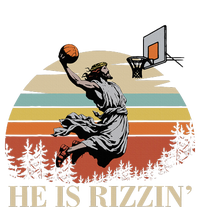 He Is Rizzin Jesus Playing Basketball Funny Easter Day T-Shirt