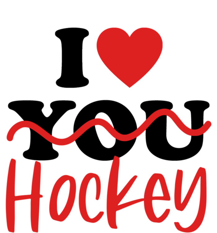 I Love Hockey Cool Gift V-Neck T-Shirt