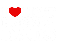 I Love Hot Hockey Dads Gift I Heart Hot Hockey Dads Gift Pom Pom 12in Knit Beanie