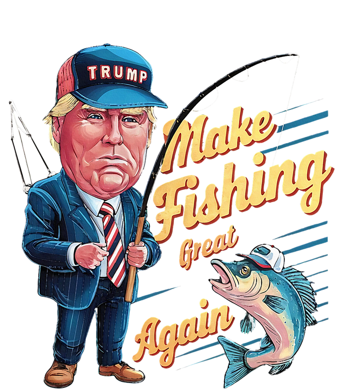 Make Fishing Great Again Trump Funny Fisherman Angler Baby Long Sleeve Bodysuit