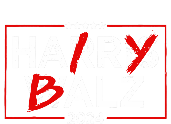 Funny Harris Walz 24 Hairy Balz 2024 Meme Democratics Vote T-Shirt