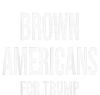 Brown Americans For Trump Tie-Dye Long Sleeve Shirt