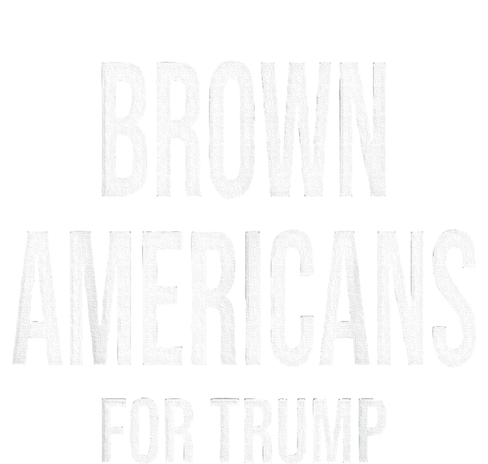 Brown Americans For Trump Tie-Dye Long Sleeve Shirt