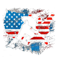 Ice Hockey Player Usa Country Flag Us Puck United States Funny Gift Kids Hoodie