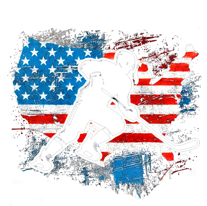 Ice Hockey Player Usa Country Flag Us Puck United States Funny Gift Kids Hoodie