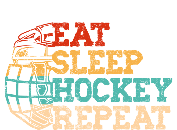 Ice Hockey Vintage Mask Eat Sleep Hockey Repeat Gift Zip Tote Bag