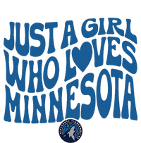 Just A Girl Who Loves Minnesota Blue Wavy Logo Stainless Steel Tumbler