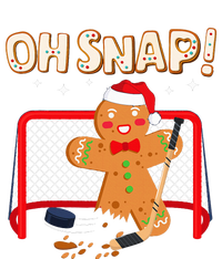 Hockey Goalie Christmas Gingerbread Man Oh Snap Cookie Women's Crop Top Tee