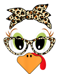 Turkey Face Leopard Headband Glasses Thanksgiving Women Girl Platinum Collection Golf Towel