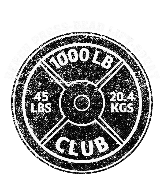 1000 Lbs Pound Club Gym Weightlifting Dead Lift Bench Press Daily Commute Backpack