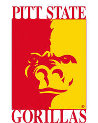 Pittsburg State Gorillas Pitt State Logo Button