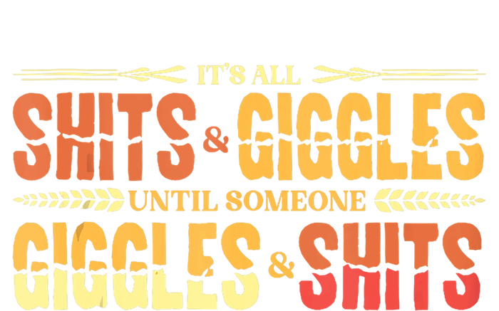 ItS All Shits And Giggles Sarcastic Funny Adult Humor Meme Tank Top Hooded Wearable Blanket