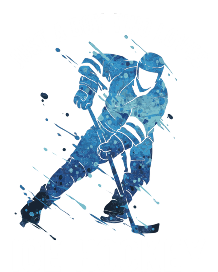 Just A Who Loves Ice Hockey Great Gift Full Zip Hoodie