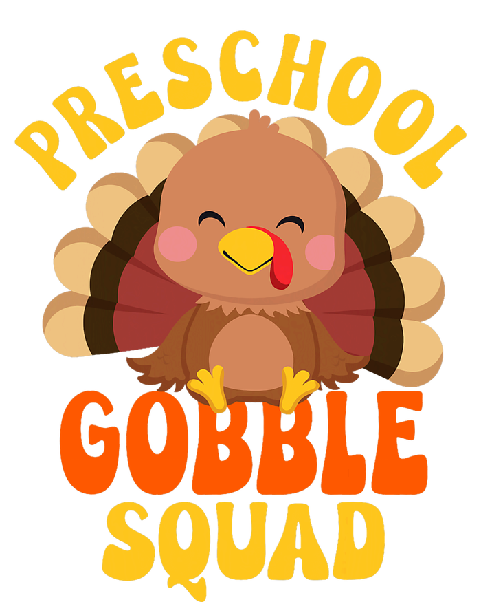 Preschool Gobble Squad Cute Turkey Thanksgiving Teacher Wool Snapback Cap