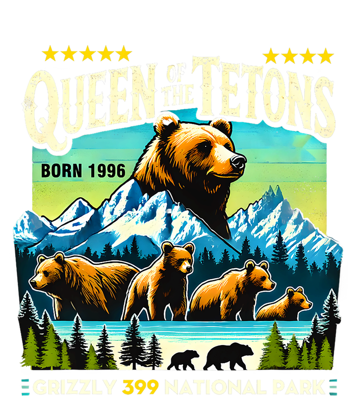 Queen Of The Tetons Grizzly 399 National Park Bear Lovers Womens CVC Long Sleeve Shirt