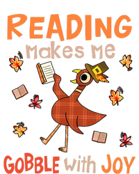 Reading Makes Me Gobble With Joy Turkey Reading Book Button