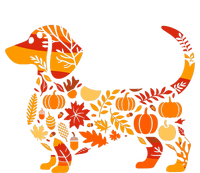 Autumn Pumpkin Fall Dachshund Thanksgiving 16 in Basic Backpack